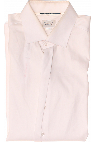 Pánská Košile Jednobarevná Bílá ETERNA Vel. 43