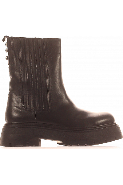 Inuovo Dámské Boty Kožené Černé Vel. 37