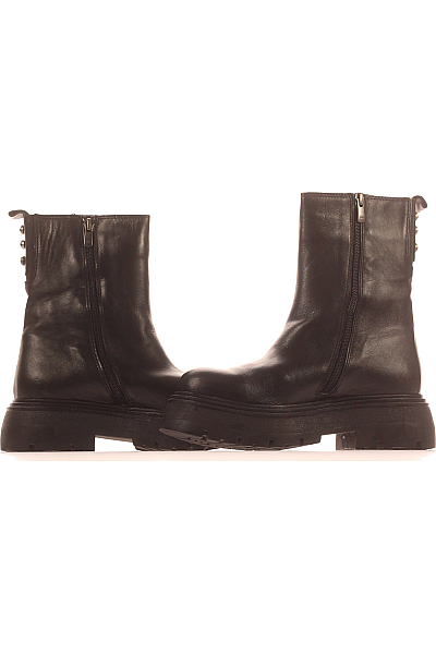 Inuovo Dámské Boty Kožené Černé Vel. 37