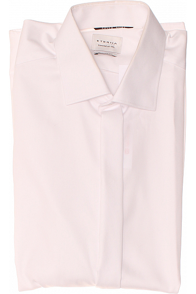 Pánská Košile Jednobarevná Bílá ETERNA Vel. 42