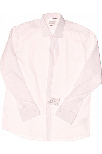 Pánská Košile Jednobarevná Bílá ETERNA Vel. 42