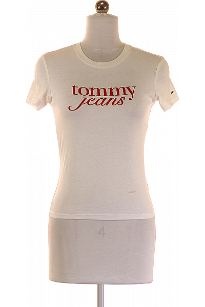 TOMMY HILFIGER Dámské Tričko Bílé Vel. XS
