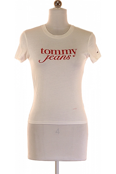 TOMMY HILFIGER Dámské Tričko Bílé Vel. XS