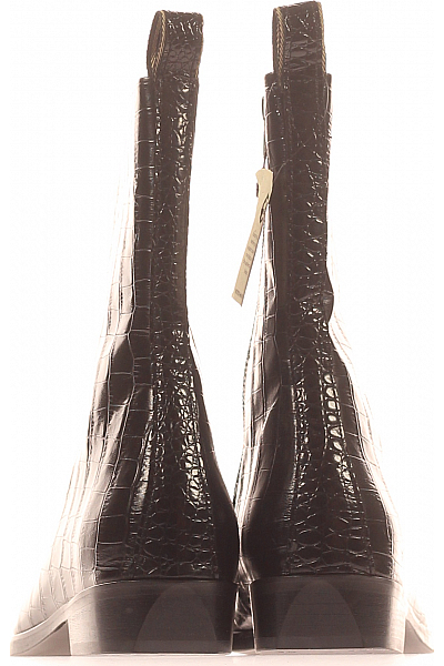 Dámské Kotníkové Boty Kožené Černé Scotch & Soda