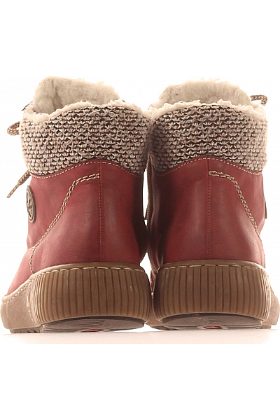 RIEKER Dámské Kotníkové Boty Červené Vel. 37