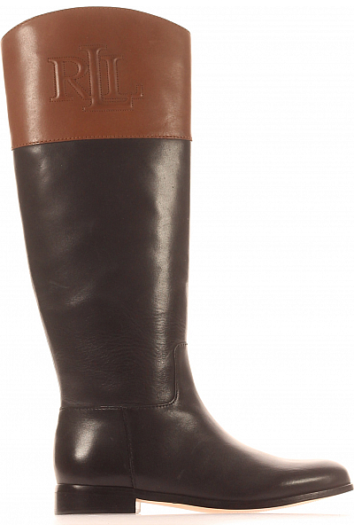 Ralph Lauren Dámské Boty Kožené Černé