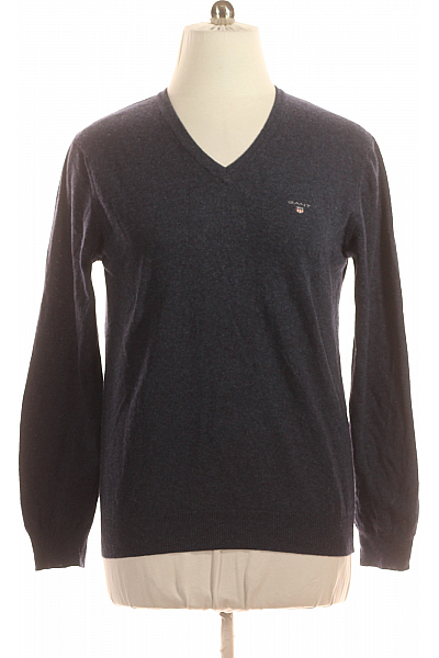 GANT Pánský Svetr Vlněný Modrý Vel. L