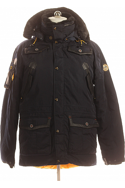 Geographical Norway Pánská Bunda Modrá Second Hand Vel.  XL