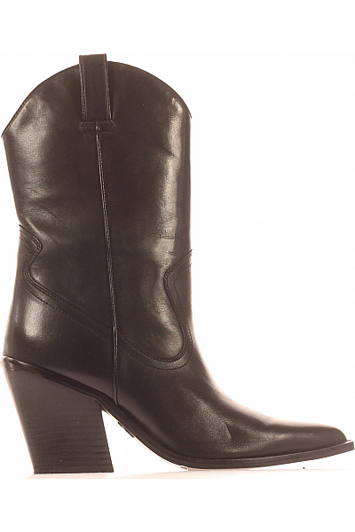 BRONX Dámské Boty Kožené Černé Vel. 39