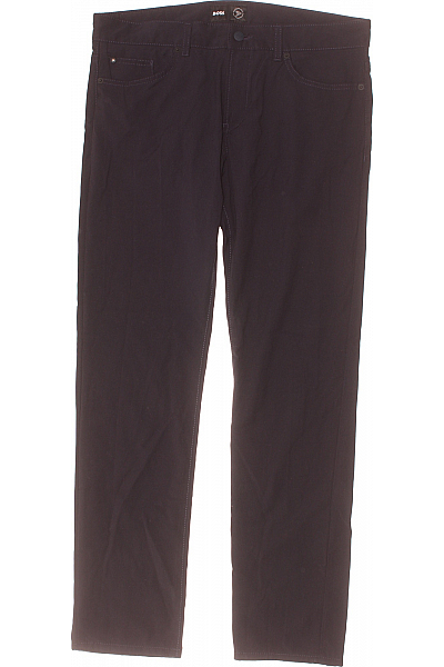 Hugo Boss Pánské Kalhoty Rovné Modré Second Hand Vel. 34/32
