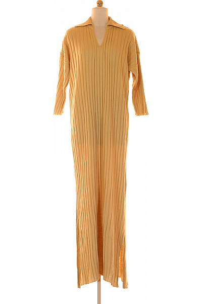  Šaty Pletené Hnědé Dorothy Perkins Vel. XL