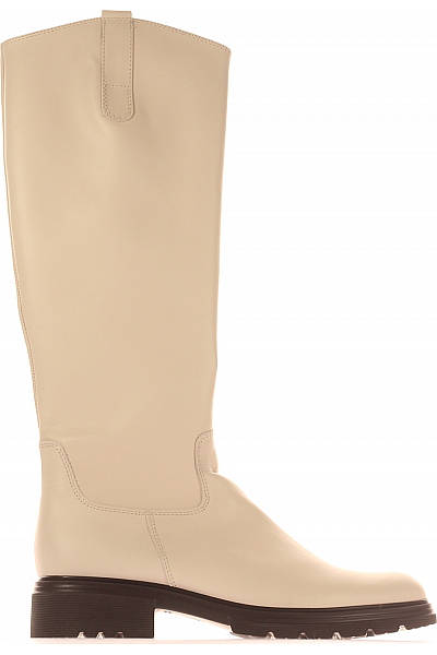 Dámské Boty Kožené Béžové GABOR Outlet