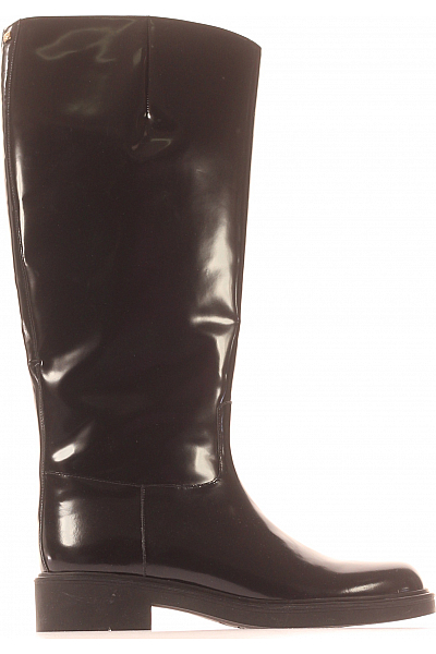 Hogl Dámské Boty Kožené Černé