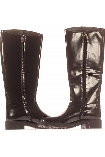 Hogl Dámské Boty Kožené Černé