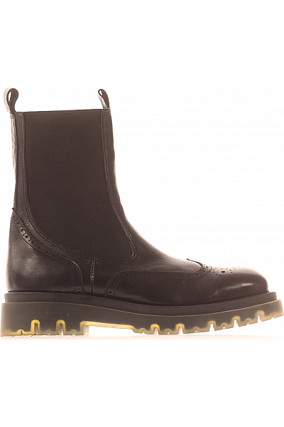 Inuovo Dámské Kotníkové Boty Kožené Černé Vel. 40