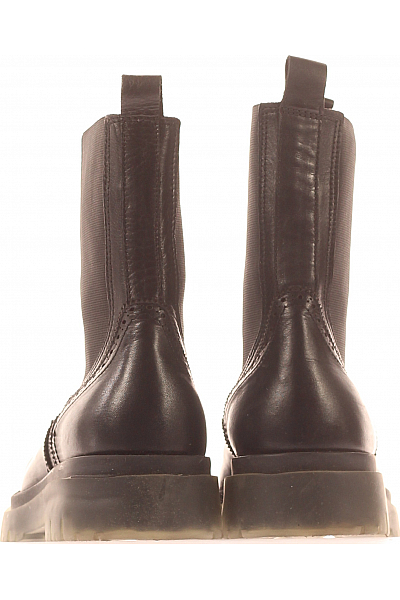 Inuovo Dámské Kotníkové Boty Kožené Černé Vel. 40