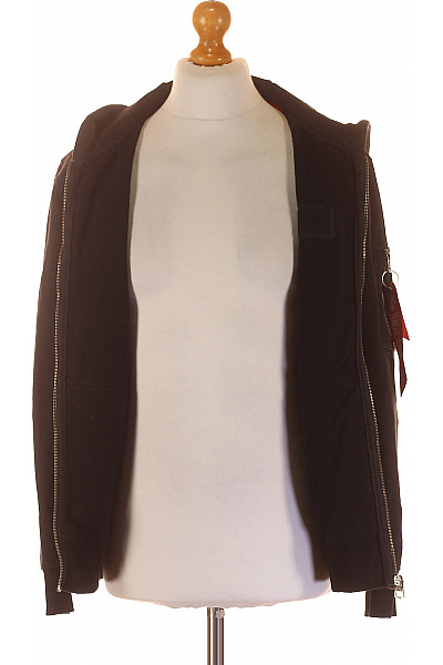 Pánská Mikina Černá Alpha Industries Vel. S