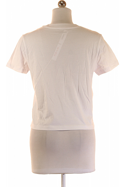 Dámské Tričko Bílé Calvin Klein Outlet Vel. S