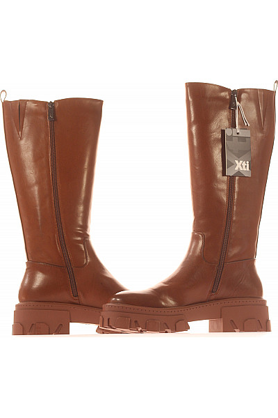Xti Dámské Kozačky Chybí štítek Hnědé