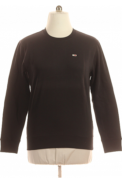TOMMY HILFIGER Pánská Mikina Bez Zapínání Černá Vel. M TOMMY HILFIGER Pánská Mikina Bez Zapínání Černá Vel. M