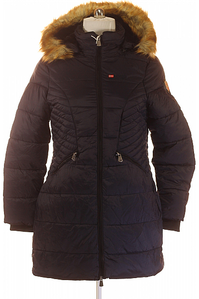 Geographical Norway Dámská Bunda Modrá Vel. L Geographical Norway Dámská Bunda Modrá Vel. L