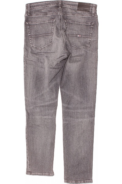 Pánské Rovné Džíny Šedé TOMMY HILFIGER Second hand Vel. 32