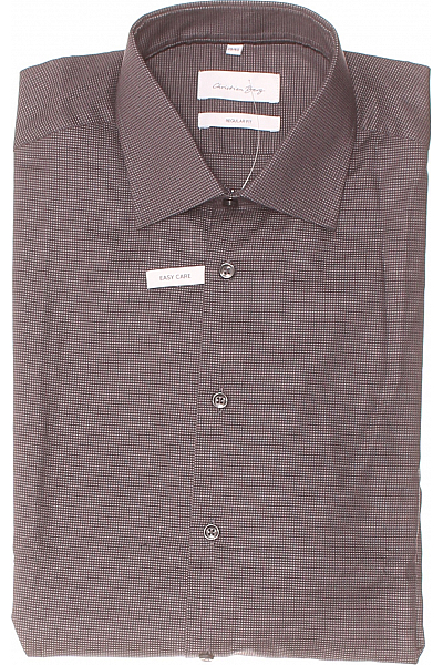 Christian Berg Vzorovaná Pánská Košile Šedá Vel. 39/40