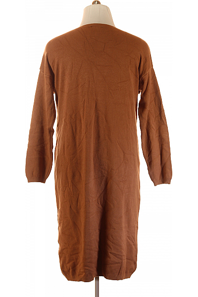 Pletené šaty Hnědé