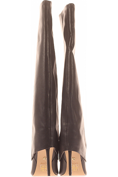 Dámské Kozačky Kožené Černé Aldo Vel.  41