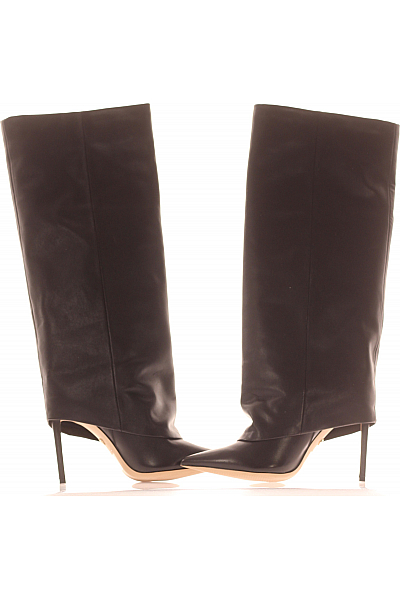 Dámské Kozačky Kožené Černé Aldo Vel.  41