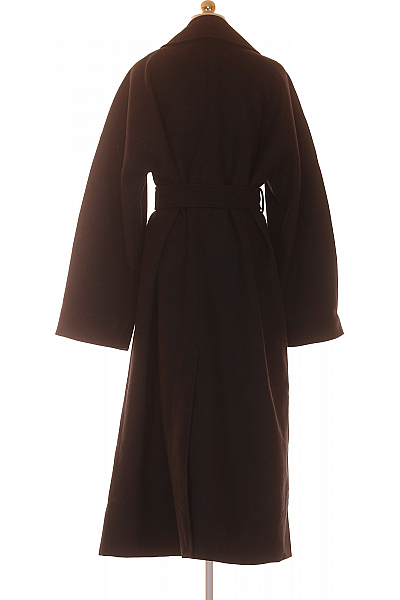 Weekday Pánský Kabát Vlněný Černý Vel.  L