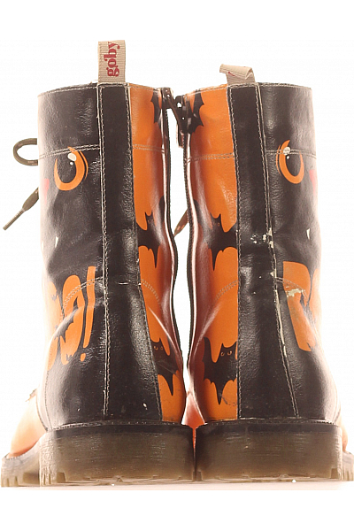 Goby Dámské Workery Oranžové Vel. 39