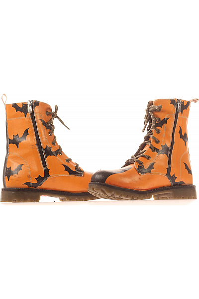 Goby Dámské Workery Oranžové Vel. 39