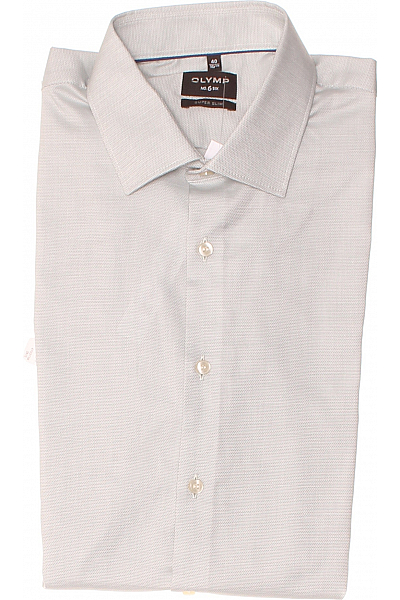 Pánská Košile Zelená OLYMP Vel. 40