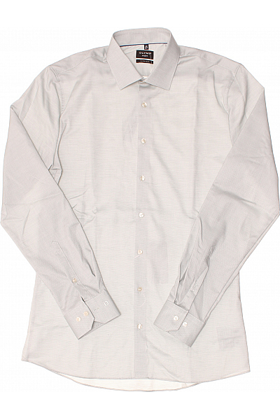 Pánská Košile Zelená OLYMP Vel. 40