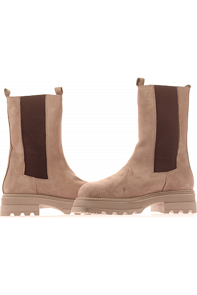 Dámské Boty Kožené Béžové Inuovo Vel. 41