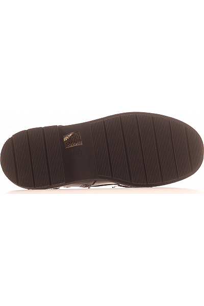 Inuovo Dámské Kotníkové Boty Kožené Černé Outlet