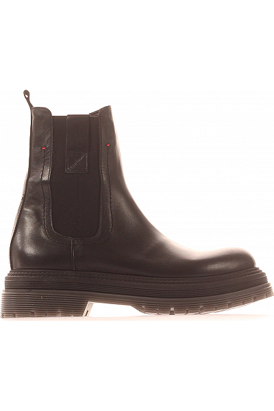 Inuovo Dámské Boty Kožené Černé Outlet Vel. 40