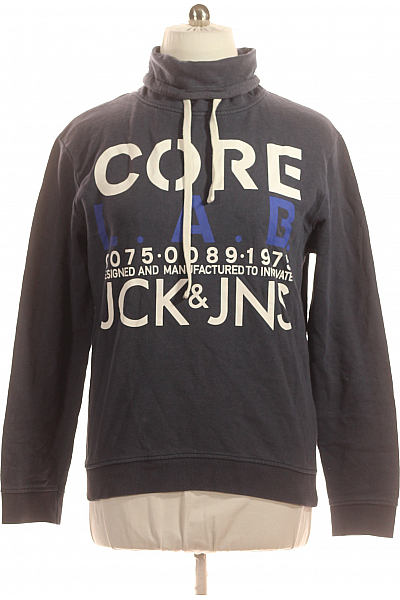 Pánská Mikina Modrá JACK & JONES Second Hand Vel. XL
