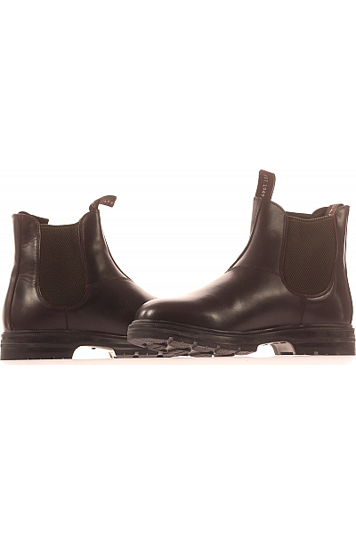 GANT Pánské Kotníkové Boty Kožené Hnědé Outlet Vel.  44