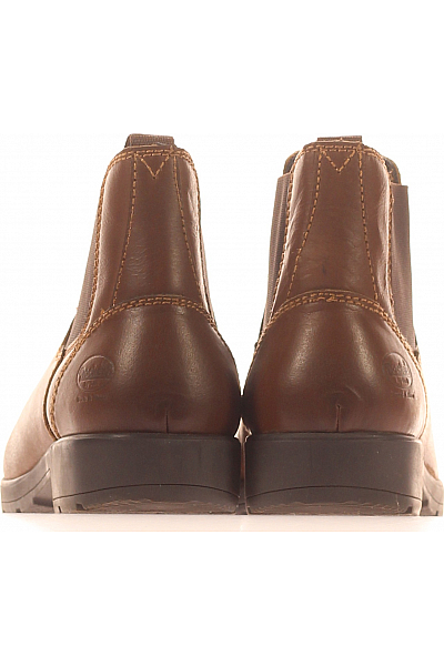 Pánské Kotníkové Boty Kožené Hnědé Vel. 44