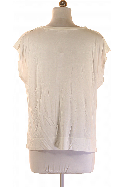 Jednoduché Dámské Tričko Bílé Second hand Vel. 40