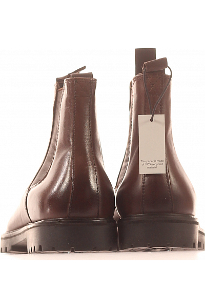 Dámské Boty Kožené Hnědé Vel. 38