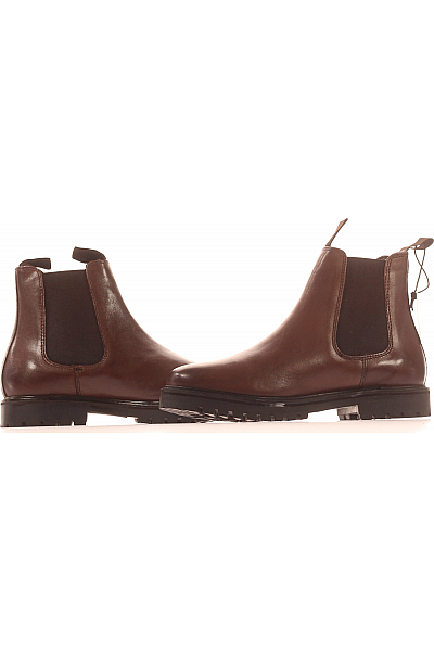 Dámské Boty Kožené Hnědé Vel. 38