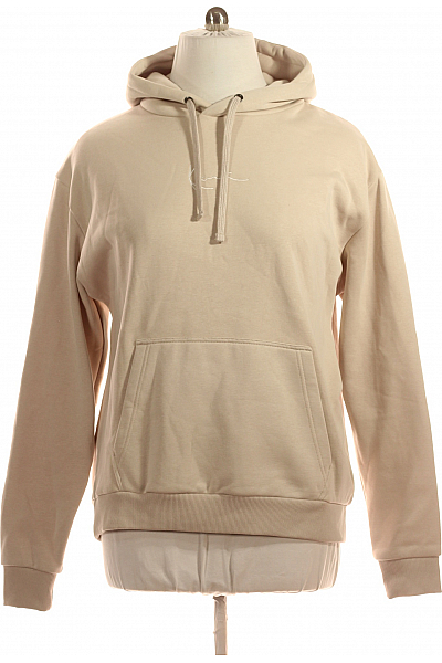 Pánská Mikina Bez Zapínání Béžová Second Hand Vel. L