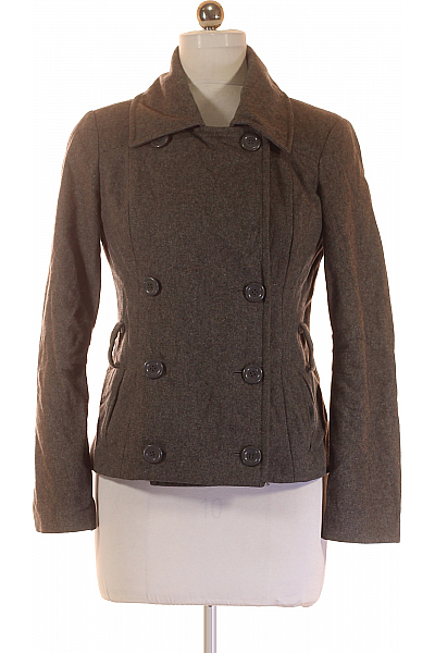 ONLY Dámský Kabát Vlněný Šedý Vel. M