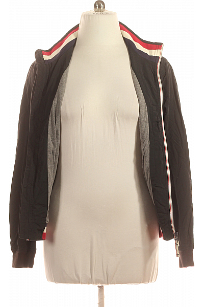 TOMMY HILFIGER Pánská Přechodné Bundy Černá Second hand Vel. L