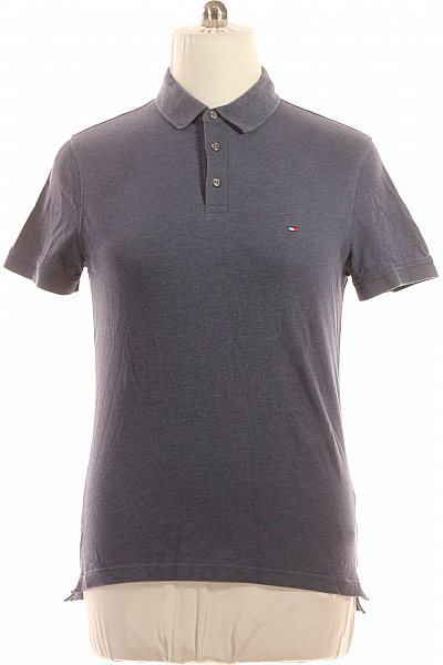 Pánské Tričko Modré TOMMY HILFIGER Second Hand Vel. L