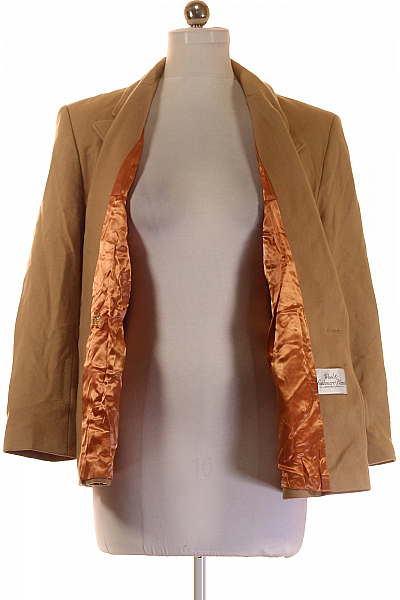 Pierre Balmain Krátký Dámský Kabátek Vlněný Hnědý