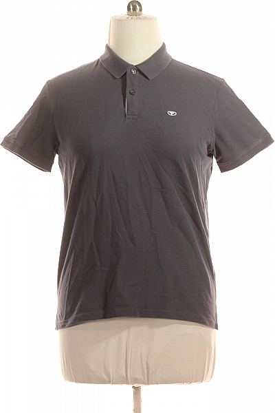 Pánské Tričko S Límečkem Šedé TOM TAILOR Vel. L Pánské Tričko S Límečkem Šedé TOM TAILOR Vel. L